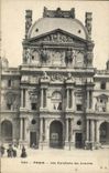 VINTAGE POSTCARD Paris Counters of Louvre