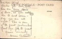 VINTAGE POSTCARD Paris the Basin and the Large Alley of the Garden of Tileries