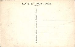 VINTAGE POSTCARD Paris Montmartre Panorama of the new public garden Saint Pierre towards the basilica of the Sacring Heart