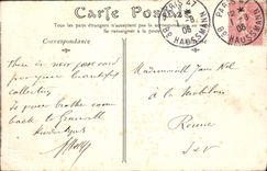 VINTAGE POSTCARD Paris Places of Victories the Statue of Louis XIV