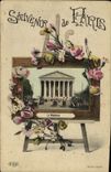 VINTAGE POSTCARD To remember of Paris the Madeleine