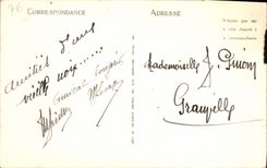 La POSTAL Le Havre de la VENDIMIA coloca Gambetta y la ruda de París Chocolat Monnet