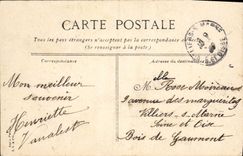 VINTAGE POSTCARD Paris Bois de Boulogne the road of Suresne the morning