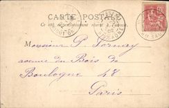 VINTAGE POSTCARD Paris Large Town hall Village hall