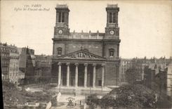 CPA Paris Eglise St Vincent de Paul 