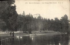 VINTAGE POSTCARD Bois de Boulogne the Ponds James Saint