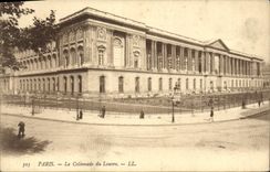 POSTAL París de la VENDIMIA la columnata de Loure