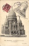 VINTAGE POSTCARD Montmartre Basiique of the Sacring Heart and the Savoyard Bell