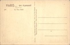 CPA Paris En Flanant La Tour Eiffel 
