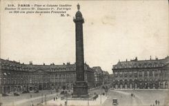 CPA Paris Place et Colonne Vendome 
