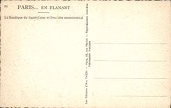 CPA Paris en Flanant La Basilique du Sacre Couer et l'escalier monumental 