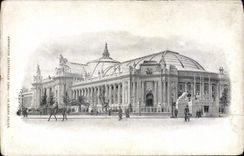 VINTAGE POSTCARD World Fair the Paris Large palace