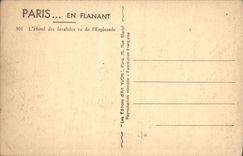 VINTAGE POSTCARD Paris while Strolling the Hotel of the Invalids seen of the Esplanade