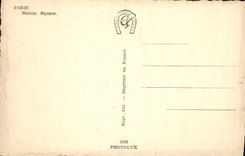VINTAGE POSTCARD Paris Places Nation Lion