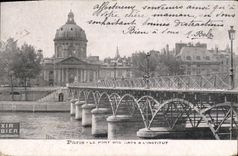 CPA Paris Le Pont des Arts et L'Institut 