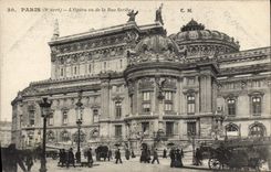 VINTAGE POSTCARD Paris the Opera one of the Street Scribe