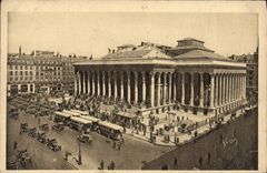 VINTAGE POSTCARD Paris While Strolling the Stock Exchange