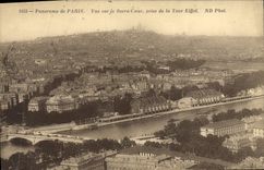 CPA Panorama de Paris Vue sur le Sacre Coeur prise de la Tour Eiffel 