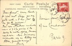 Panorama de la POSTAL de la VENDIMIA de París visto en el corazón de la consagración tomado de la torre Eiffel