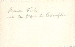 Avenida de París Foch de la POSTAL de la VENDIMIA vista de Arc de Triomphe