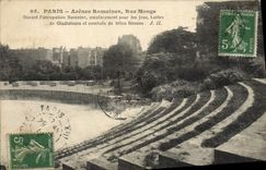 CPA Paris Arenes Romaines Rue Monge 