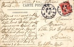 POSTAL París de la VENDIMIA el puente de lena y de Trocadero