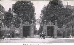 CPA Paris La Grille du Parc Monceau 