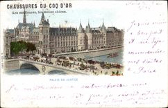 CPA Paris Palais de Justice Chaussures du Coq d'Or 