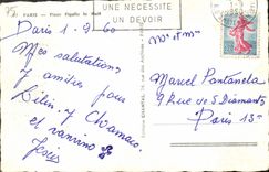 CPM Paris Place Pigalle la Nuit Sphinx Folies Pigalle