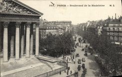CPA Paris Boulevard De La Madeleine