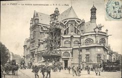 VINTAGE POSTCARD Paris the Point Holy Eustace