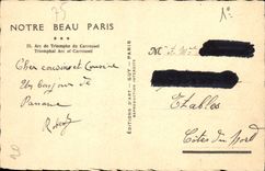 CPA Paris L'Arc De Triomphe Du Carrousel