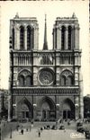 CPA Paris Facade De Notre Dame