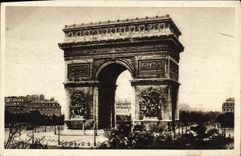 CPA Paris L'Arc De Triomphe Place De I'Etoile
