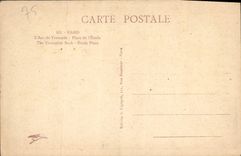 POSTAL París de la VENDIMIA Arc de Triomphe el lugar De I' Etoile