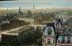 CPA Paris Panorama Des Huit Ponts Vue prise de Saint Gervais Tour Eiffel