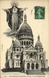 VINTAGE POSTCARD Paris Souvenir of the Sacring Heart of Montmartre