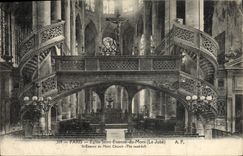 CPA Paris Eglise Saint Etienne du Mont Le jube