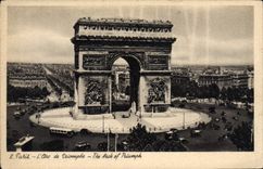 CPA Paris Arc de Triomphe