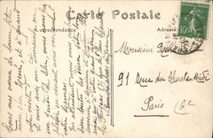 VINTAGE POSTCARD the Wood of Vincennes in winter Effect of snow