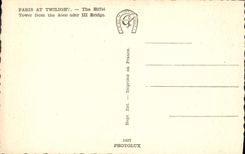 CPA Paris au Crepuscule La Tour Eiffel