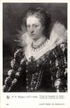 VINTAGE POSTCARD Royal Museum Of Brussels Rubens Portrait of Jacqueline de Caestre
