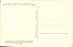 VINTAGE POSTCARD the Master De Flemalle the Annunciation royal Museums of Beautiful arts of Belgium