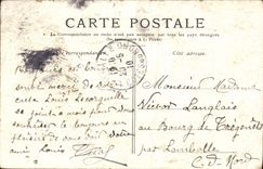 Columnata de París de la POSTAL de la VENDIMIA del caballo del birlocho de la lumbrera