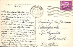 POSTAL París Arc de Triomphe De I' Etolle de la VENDIMIA