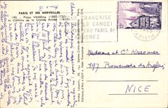 VINTAGE POSTCARD Paris Places Vendome And Colonne Of the Large army