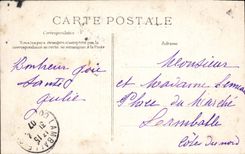 Felicidad de Porte de la POSTAL de la VENDIMIA de París Trefle funcionada ida de la vuelta santa Jacques Madeleine de los acacias