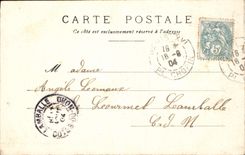 VINTAGE POSTCARD Paris Entered Of the Park Heap Barouche Horse