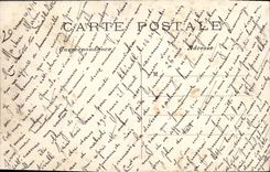 Montón del parque de París de la POSTAL de la VENDIMIA una esquina del lago