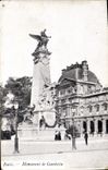 CPA Paris Monument De Gambetta
